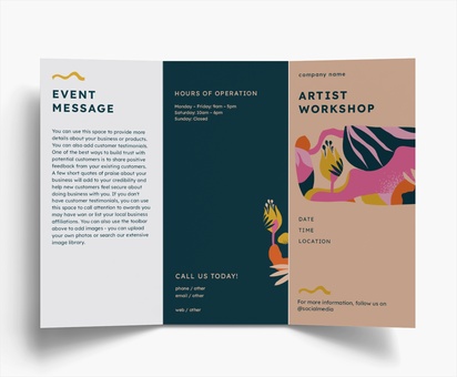 Design Preview for Templates for Bold & Colourful Flyers and Pamphlets , Tri-fold DL