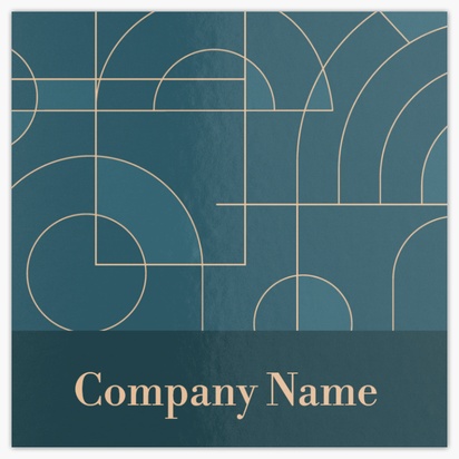Design Preview for Design Gallery: Financial Consulting Ultra-Thick Business Cards, Square (65 x 65 mm)
