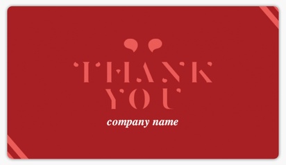 A thank you holiday red orange design for Holiday
