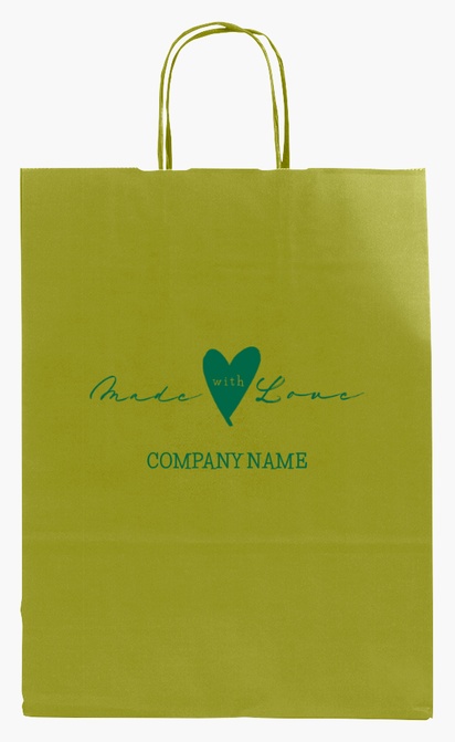 Design Preview for Design Gallery: Crafts Single-Colour Paper Bags, M (26 x 11 x 34.5 cm)