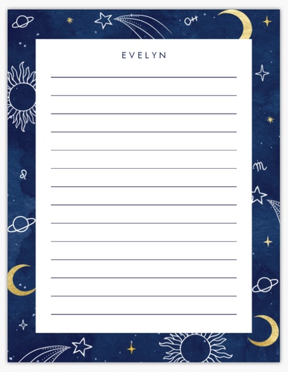 Design Preview for Education & Child Care Notepads Templates, 8.5" x 11"