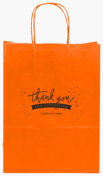 Design Preview for Design Gallery: Event Planning & Entertainment Single-Colour Paper Bags, S (22 x 10 x 29 cm)