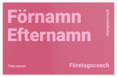 Förhandsgranskning av design för Designgalleri: Internetpublicering Extratjocka visitkort, Standard (85 x 55 mm)