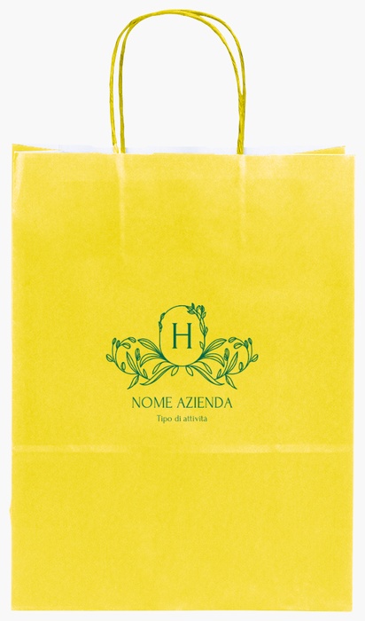 Anteprima design per Galleria di design: sacchetti di carta stampa monocolore per floreale, S (22 x 10 x 29 cm)