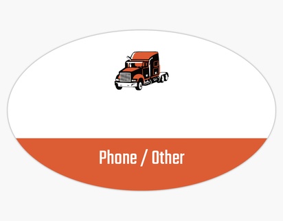 A haul trailer brown orange design