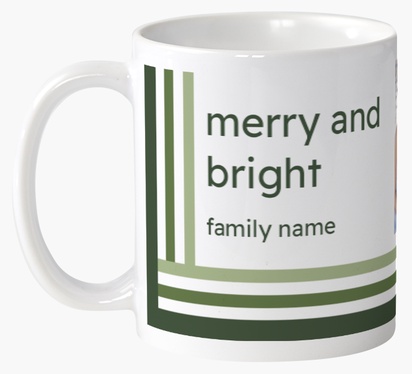 A retro green stripes gray design for Holiday with 2 uploads