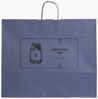 Förhandsgranskning av design för Designgalleri: Gårdsförsäljning Enfärgade papperspåsar, XL (54 x 14 x 45 cm)