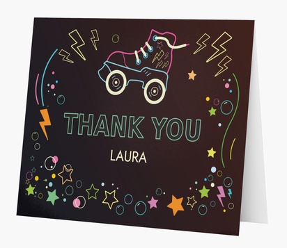 Design Preview for Design Gallery: Birthday Thank You Cards, Folded