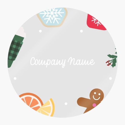 Design Preview for Design Gallery: Seasonal Product Labels on Sheets, Circle 3.8 x 3.8 cm