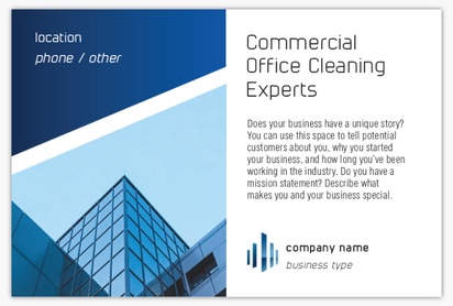 A office cleaning business blue gray design