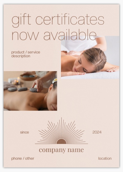 Design Preview for Design Gallery: Beauty & Spa Flyers & Leaflets,  No Fold/Flyer A6 (105 x 148 mm)