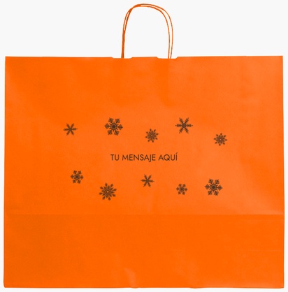 Vista previa del diseño de Galería de diseños de bolsas de papel de color liso para navideño clásico, XL (54 x 14 x 45 cm)