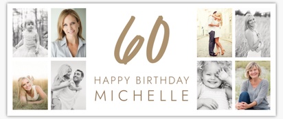 Design Preview for Design Gallery: Adult Birthday Vinyl Banners, 76 x 183 cm