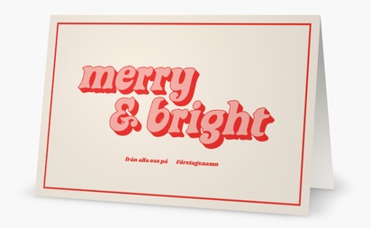 Förhandsgranskning av design för Designgalleri: Retro & vintage Egna julkort 2023, 18.2 x 11.7 cm  Vikt