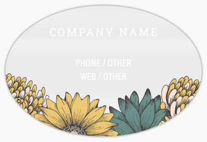 Design Preview for Design Gallery: Florists Sheet Stickers, 2" x 3"