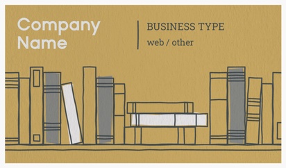 Design Preview for Design Gallery: News & Books Natural Textured Business Cards