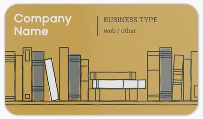 Design Preview for Design Gallery: News & Books Rounded Corner Business Cards, Standard (3.5" x 2")