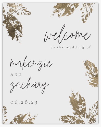 Design Preview for Foam Board Wedding Signs, 16" x 20"