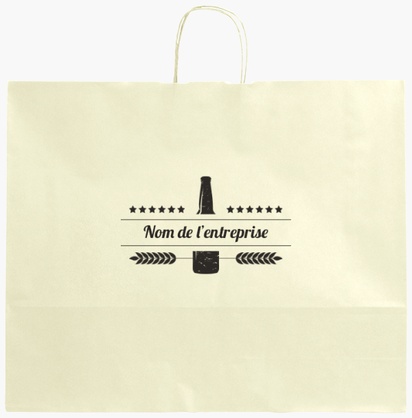 Aperçu du graphisme pour Galerie de modèles : sacs en papier impression monochrome pour rétro et vintage, XL (54 x 14 x 45 cm)