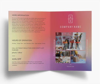 Design Preview for Design Gallery: Bold & Colourful Folded Leaflets, Bi-fold A5 (148 x 210 mm)
