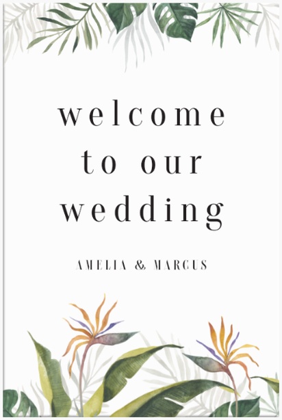 Design Preview for Acrylic Wedding Signs, 12"x18"