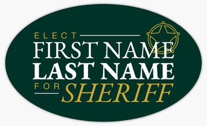A law enforcement election green design for Election