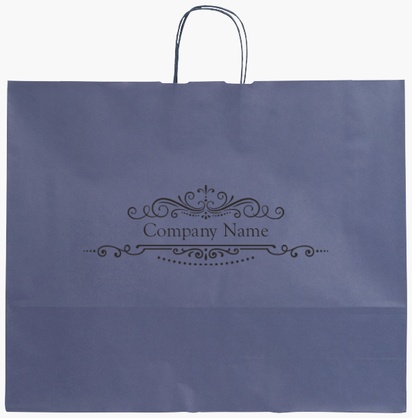 Design Preview for Design Gallery: Antiques Single-Colour Paper Bags, XL (54 x 14 x 45 cm)