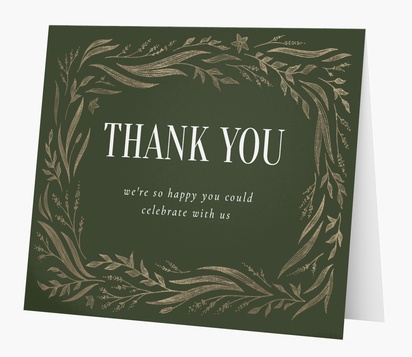 Design Preview for Design Gallery: Elegant Thank You Cards, Folded
