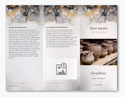 Design Preview for Design Gallery: Elegant Custom Brochures, 8.5" x 11" Z-fold