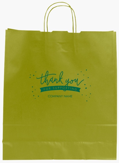 Design Preview for Design Gallery: Event Planning & Entertainment Single-Colour Paper Bags, L (36 x 12 x 41 cm)