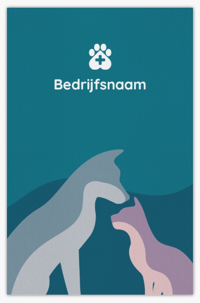 Voorvertoning ontwerp voor Ontwerpgalerij: Dierenoppas Visitekaartjes van natuurpapier