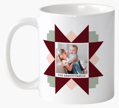 Design Preview for Holiday Custom Mugs Templates, Wrap-around