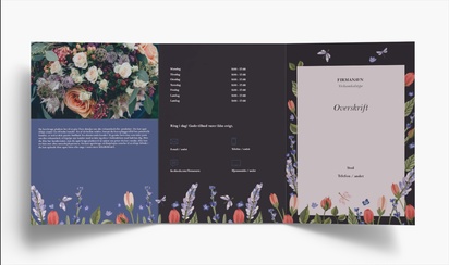 Forhåndsvisning af design for Designgalleri: Blomster og grønt Brochurer, 3-fløjet A4 (210 x 297 mm)