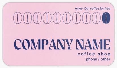 Design Preview for Coffee Shops Rounded Corner Business Cards Templates, Standard (3.5" x 2")