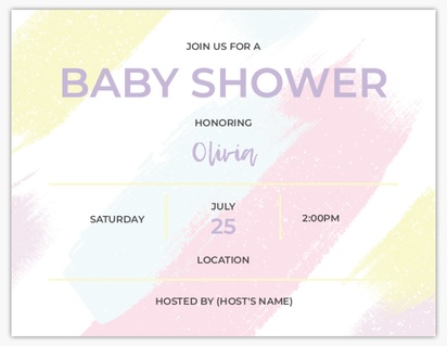 A baby shower pastel colors white cream design for Baby