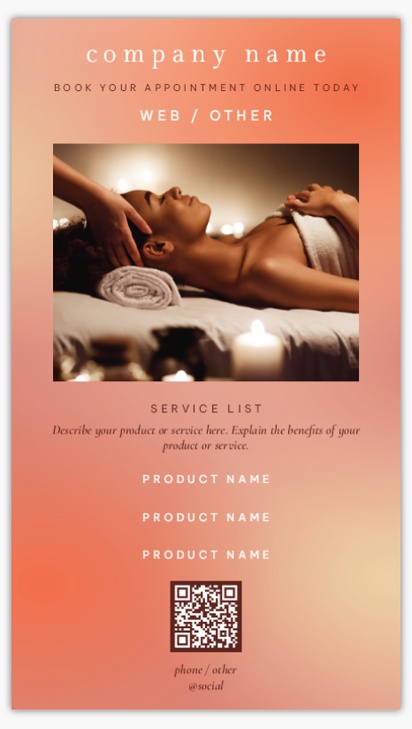 Design Preview for Design Gallery: Massage & Reflexology Vinyl Banners, 52 x 91 cm