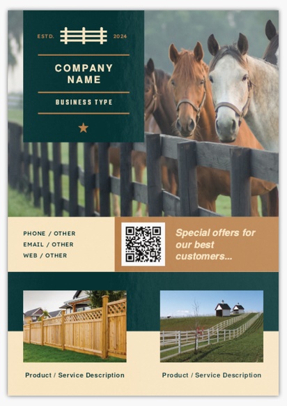 Design Preview for Design Gallery: Fencing & Decking Flyers & Leaflets,  No Fold/Flyer A5 (148 x 210 mm)