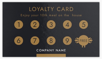 Design Preview for Food & Beverage Standard Business Cards Templates, Standard (3.5" x 2")