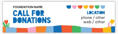 Design Preview for Templates for Campaigning & Fundraising Bumper Stickers , Rectangle - 7.6 x 27.9 cm