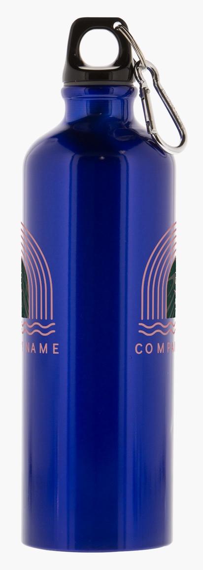 Design Preview for Design Gallery: Sports & Fitness Aluminum Water Bottle with Carabiner – 26 oz.