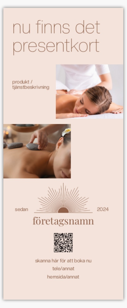 Förhandsgranskning av design för Designgalleri: Massage & friskvård Roll-ups, 85 x 206 cm Premium 