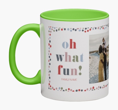 Design Preview for Design Gallery: Seasonal Personalised Mugs, Wrap-around