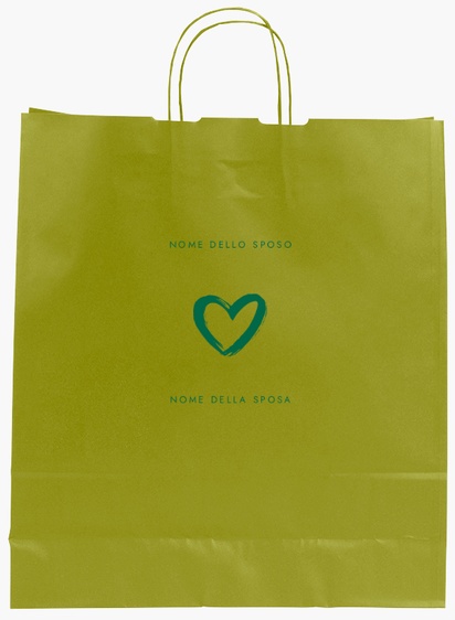 Anteprima design per Galleria di design: sacchetti di carta stampa monocolore per vacanze, L (36 x 12 x 41 cm)