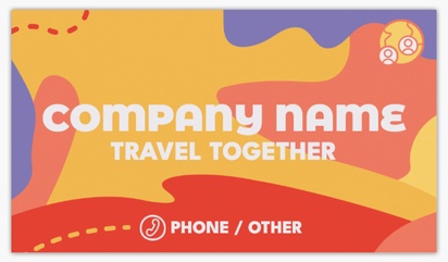 A travel community orange gray design