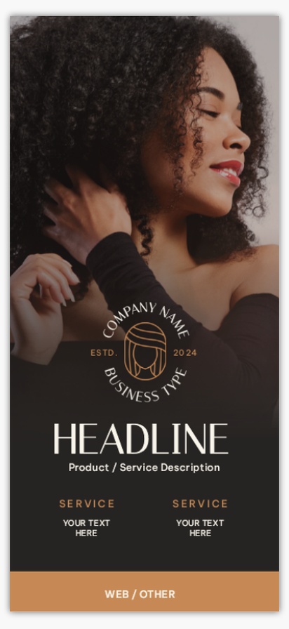 Design Preview for Design Gallery: Hair Salons Menu Cards, Long Menu
