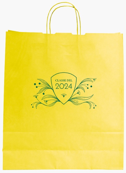 Anteprima design per Galleria di design: sacchetti di carta stampa monocolore per retrò e vintage, L (36 x 12 x 41 cm)