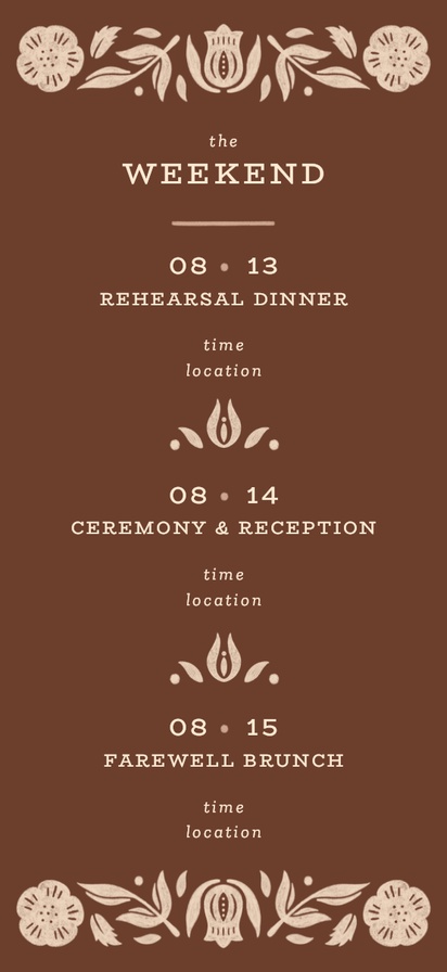A destination wedding country brown gray design for Type