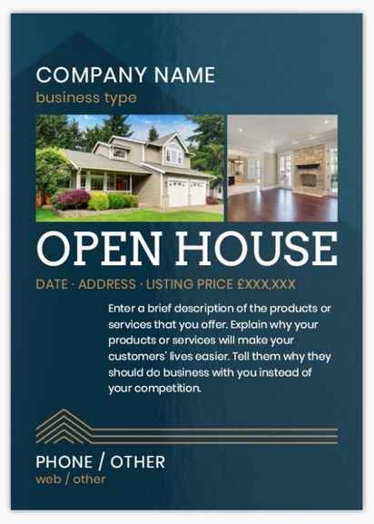 Design Preview for Design Gallery: Open House Flyers & Leaflets,  No Fold/Flyer A6 (105 x 148 mm)