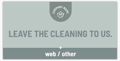 Design Preview for Design Gallery: Cleaning Services Vinyl Banners, 25 x 50 cm