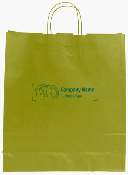 Design Preview for Design Gallery: Art & Entertainment Single-Colour Paper Bags, L (36 x 12 x 41 cm)